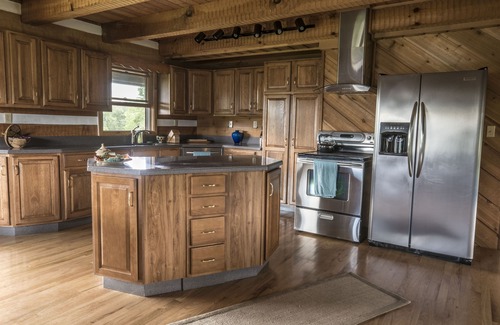 Helmsburg Cabin | Luxury cabin next to charming goat farm sanctuary!