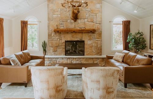 Ava Cabin | Luxury cabin on 55 private acres! Family friendly w/ hot tub, game room, hiking!