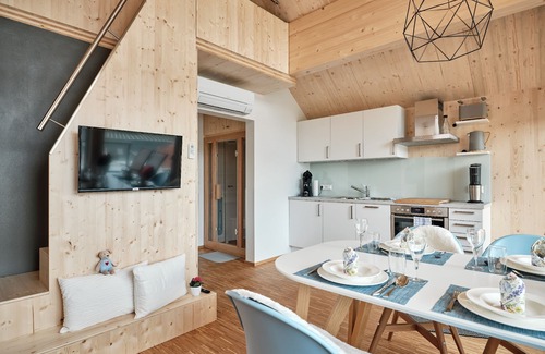 Bad Saulgau House | Luxury chalet with whirlpool no. 7, single house, 60sqm, 2 bedrooms, indoor infrared cabin, max. 4 persons