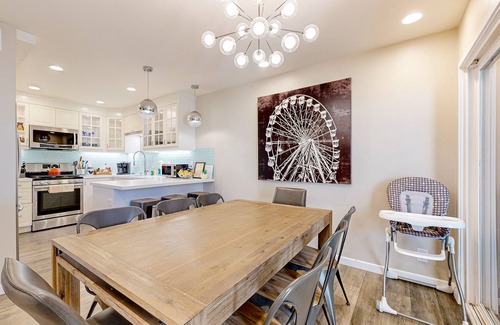 Hermosa Village Condo | Luxury Condo with Private Patio, Fire Pit & Grill | Walk to Disneyland