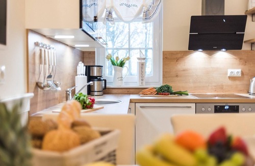 Zingst Apartment | Luxury apartment by the sea with fireplace, wellness area and sauna
