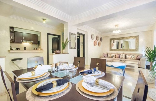Gueliz Apartment | Luxury Duplex - Private Jacuzzi - Center Hivernage