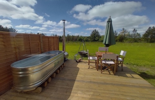 Carmarthen RV Rental | Luxury Glamping yurts with Hot Tubs