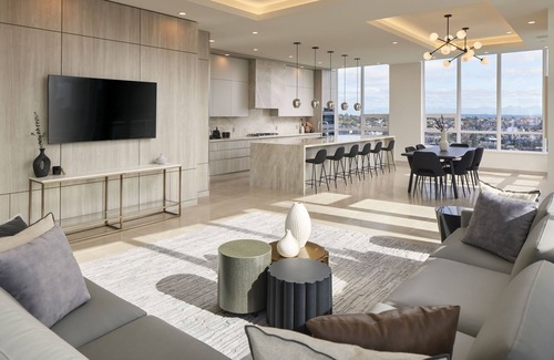 Belltown Hotel | Luxury Lake Union Penthouse with Iconic Space Needle Views & Hot Tub Retreat