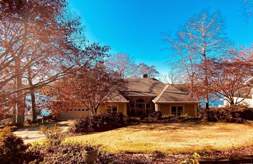 Flowery Branch House | Luxury lakefront villa with breathtaking lake views and sunset galore