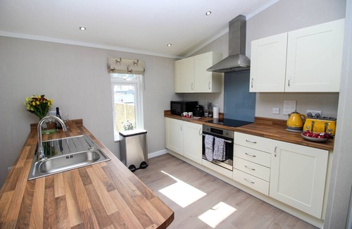 Ryther Apartment | Luxury Lodge with Woodland view with hot tub at Hollicarrs - Stag Lodge