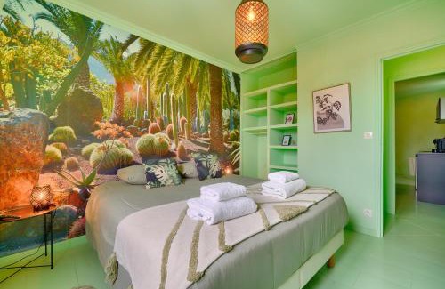 Vigneux-sur-Seine Apartment | luxury Magic Cactus Garden, Paris 0rly avec jacuzzi