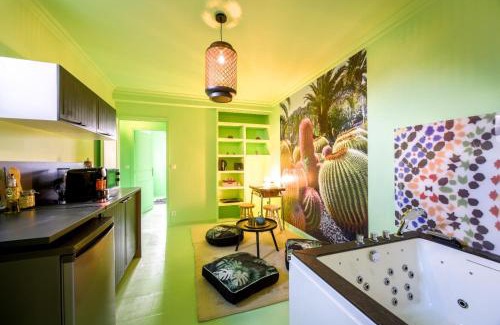 Vigneux-sur-Seine Apartment | luxury Magic Cactus Garden, Paris 0rly avec jacuzzi