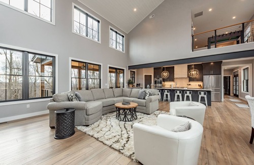 McHenry House | Luxury Mountain Cabin w/Game Room, Hot Tub & Views