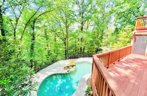 Chastain Park House | Luxury Mountain View Treehouse w Pool , View, Pool Table, 7 bedrooms