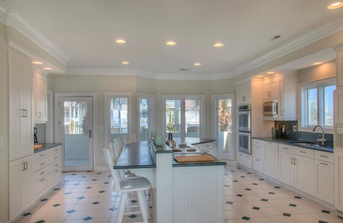 Ocean Isle Beach House | LUXURY OCEANFRONT ESTATE with Pool, Gazebo & Elevator. Walk to town center.