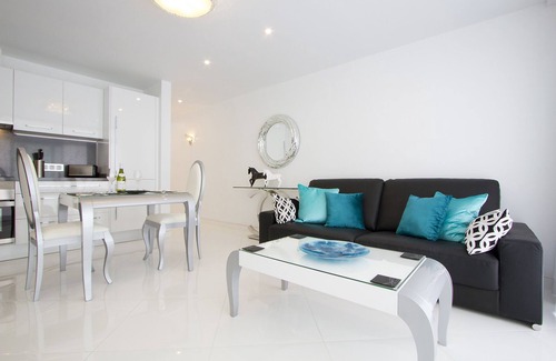 Puerto del Carmen Apartment | Luxury one bedroom apartment, private terrace, ocean views, full UK TV, WiFi