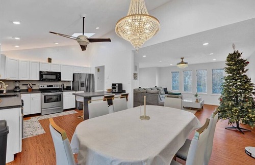 Long Pond House | Luxury Pocono Retreat Near Kalahari & Camelback with amenities from emerald lake