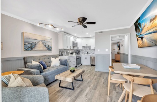 North Forest Beach Condo | LUXURY REMODELED OCEAN FRONT #238 private balcony & gourmet kitchen & King Bed