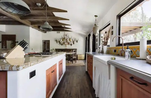 Palm Springs House | Luxury Rustic Desert Hacienda - Privacy, Views, Salt-water Pool & Spa