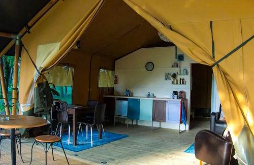 Mouliherne Other | Luxury Safari Tent with Hot Tub at Camping La Fortinerie