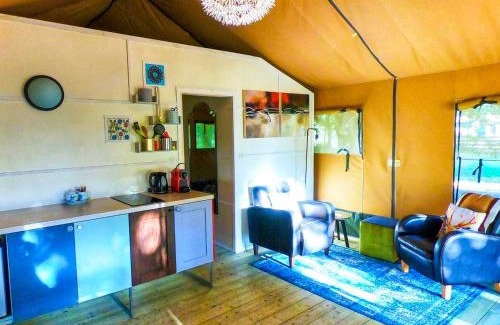 Mouliherne Other | Luxury Safari Tent with Hot Tub at Camping La Fortinerie