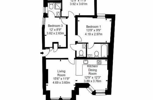 Ravenscourt Park Apartment | Luxury Three Bedroom Flat- (Lower Ground Floor)
