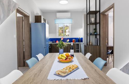 Kato Stalos Villa | Luxury Villa Eva-Mari with jacuzzi, 50m from the beach