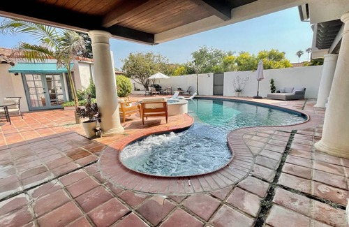 Santa Barbara House | Luxury Villa w/Saltwater Pool/Spa and Private Beach Access