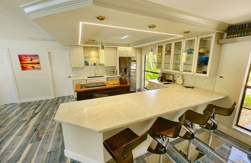 Florida North Atlantic Coast House | Luxury Waterfront 3/3 Pool,Hot Tub,Kayak,BoatDock. 5 Min to Beach,Stadium