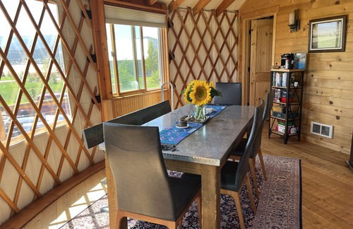 Somers House | Luxury Yurt bordering Flathead Lake