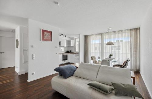 Boeblingen Apartment | Luxus 3-Zimmer Apartment mit Balkon & Homeoffice & Parkplatz in TOP-Lage nahe an Mercedes-Benz mit Kinderbetten