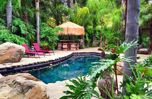 Ojai House | Magical Jungle with Pool, Spa 2 Outdoor Fireplaces ,Yoga studio, 4 acres