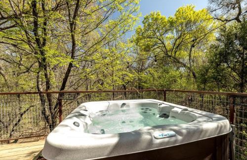 Dennis House | Magical Treehouse with Slide by Brazos River for Family Glamping Adventures in Texas