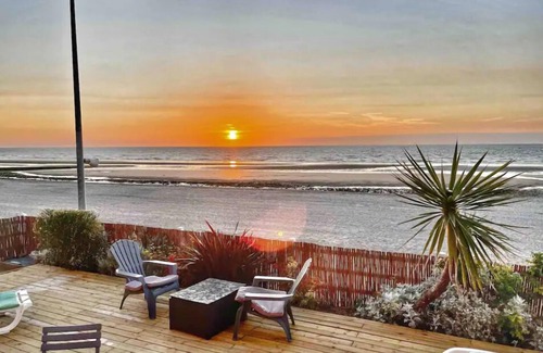 Auberville Apartment | Magnifique vue sur la mer direct sur la plage appartement 110m2 8-9 pers terrass