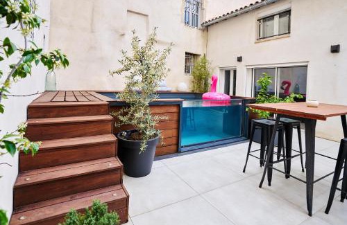 Morieres-les-Avignon House | Maison de ville moderne climatisée avec piscine