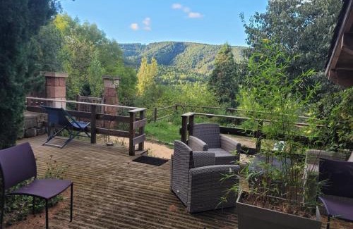 Planzolles House | Maison en pierre au cœur de l'Ardèche avec 4 lits, 2 chambres, 1 piscine hors sol