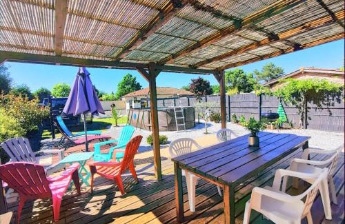 Linxe House | MAISON PISCINE PRIVEE 4a5 PERS9 & 11 KMs DES PLAGES OCEANES ET DU LAC