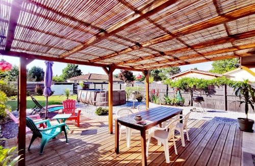 Linxe House | MAISON PISCINE PRIVEE 4a5 PERS9 & 11 KMs DES PLAGES OCEANES ET DU LAC