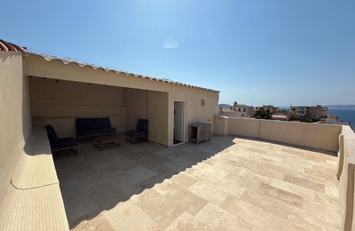 Endoume House | Maison Vue Mer Panoramique La Mascotte Malmousque Marseille