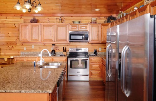 Pigeon Forge Cabin | Majestic Mountain Waters - Private Indoor Pool, Views & Theater!
