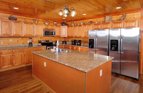 Pigeon Forge Cabin | Majestic Mountain Waters - Private Indoor Pool, Views & Theater!