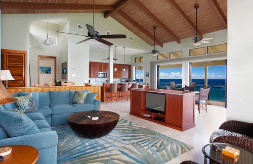 Poipu Condo | Makahuena 5203 By Parrish Kauai - Elima Building: luxury oceanfront living w/AC