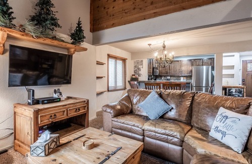 Mammoth Lakes House | Mammoth Creek Townhome # 40 Updated 2 bedrooms and Loft 2 & 1/2 bath Steps to free town shuttle stop