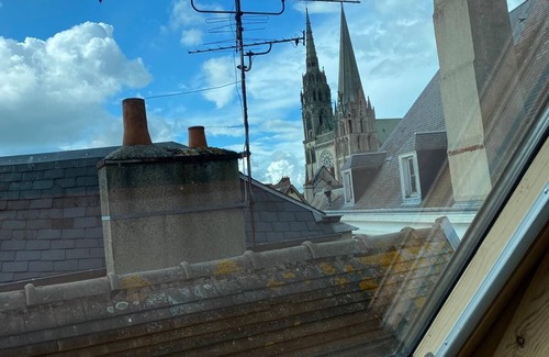 Chartres Apartment | Manceau - Magnificent duplex - Downtown - Cathedral view