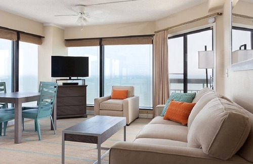 Downtown Myrtle Beach Condo | March Spring Break Special! Sea Glass Tower on the beach, steps from the city.