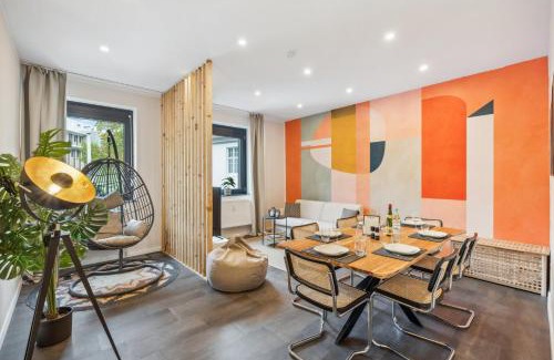 Braunschweig City Center Apartment | maremar - Design im Zentrum - 2 Schlafzimmer - Luxus Boxspringbetten - Küche - Arbeitsplätze & Highspeed WLAN - Balkon