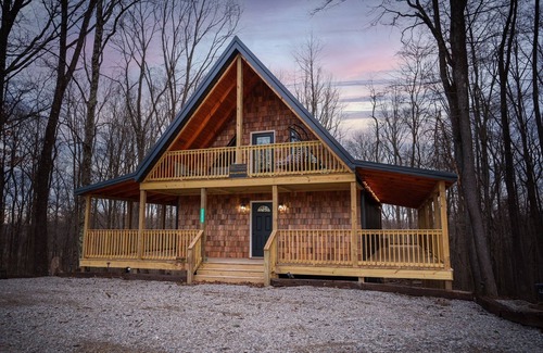 Creola Cabin | Margaritahills is the perfect getaway for two couples, where rustic elegance meets modern comfort.