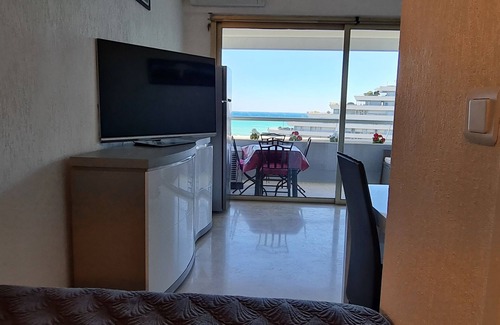 Villeneuve Loubet Beach Apartment | Marina Baie des Anges Enchanting sea view between Nice and Cannes Appt sleeps 4