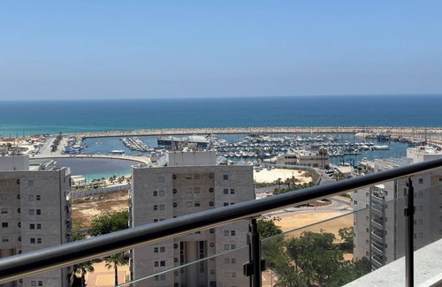Ashdod Apartment | MARINA LUXURY APARTMENT WITH TERRACE EXCEPTIONAL SEA VIEW BEACH 3 MN
