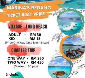 Redang Island Boat Rental | Marina's Redang Boat
