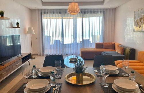 Casablanca Apartment | Marina - Sea & Mosque View by AppartAli for FAMILIES ONLY