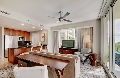 Singer Island Apartment | Marriott Singer Island Beach Resort Condo Private Balcony with Pool View