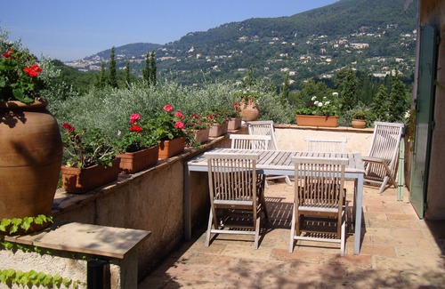 Chateauneuf-Grasse Villa | Mas des Corneilles, large house in private secluded garden with pool and many olive trees
