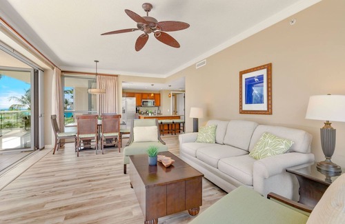 Kaanapali Condo | Maui Resort Rentals: Honua Kai Hokulani 320 – 2BR Corner Suite w/Partial Ocean & Mountain Views + X L Balcony!